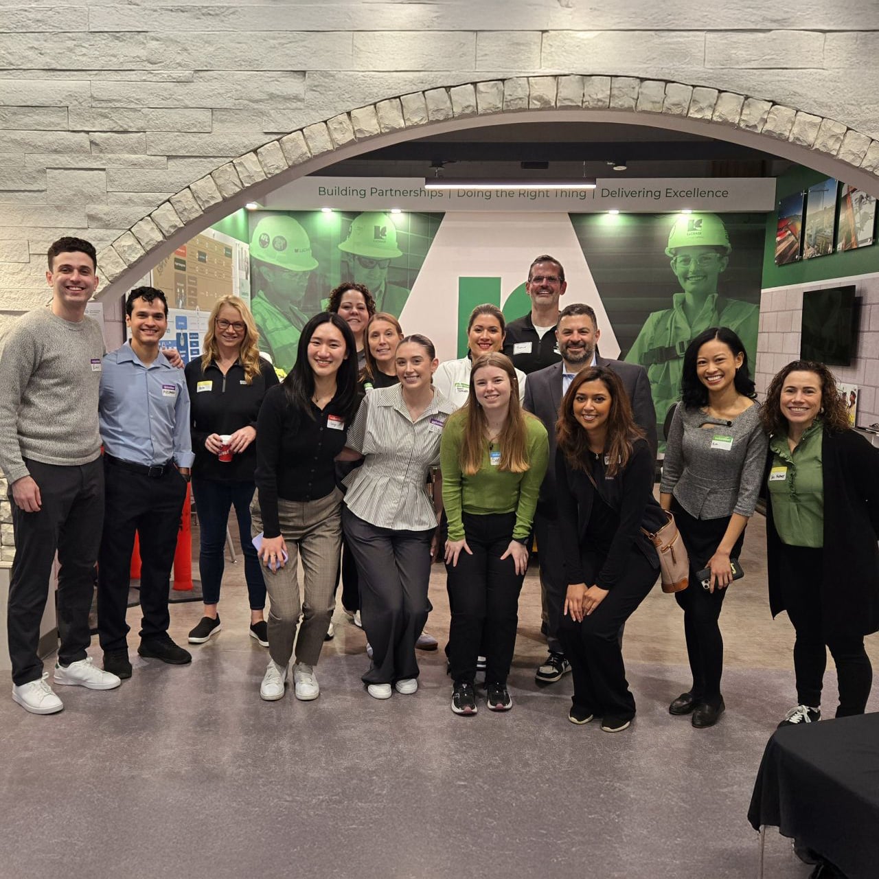 volunteers with junior achievement