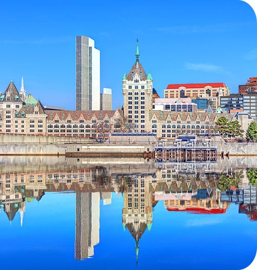 wealth management albany new york cityscape