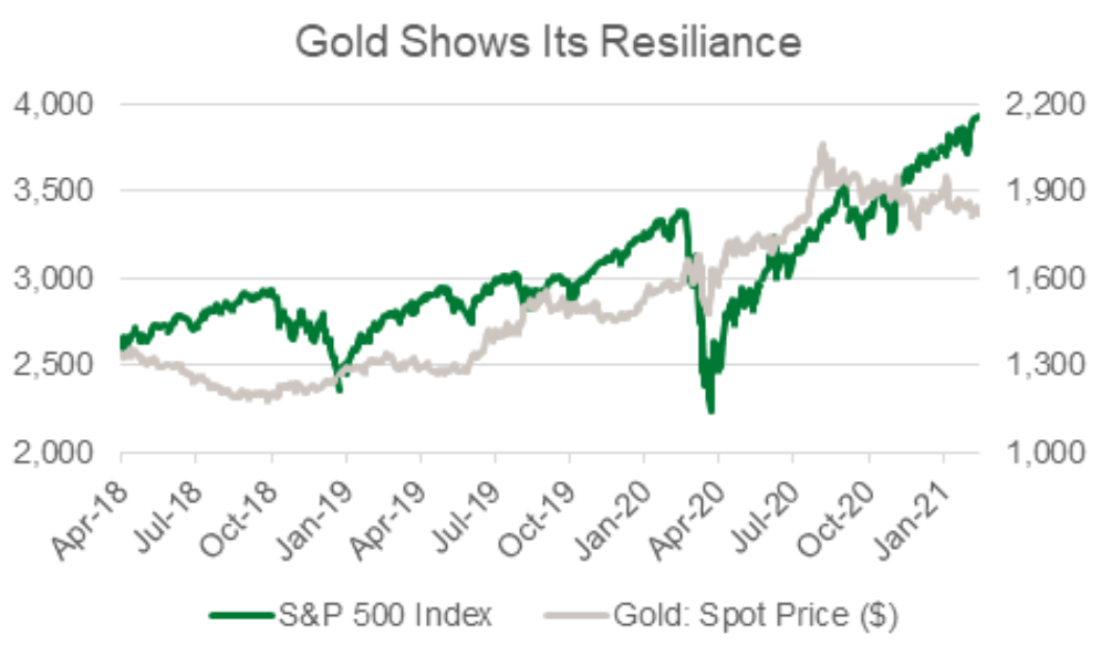 Gold Shows its Resilience Chart